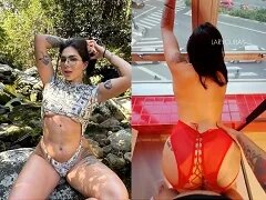 De jonge Carolina uit Osasco neukt in een goedkoop motel met haar baas in het centrum van São Paulo