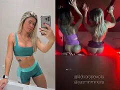 Twee getrouwde vrouwen verloren hun man en gingen neuken met vrienden in het beroemde Glory Holly swinghuis in São Paulo