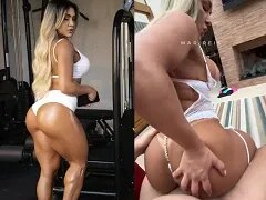 Voormalig bodybuilder en beroemde Miss Bumbum heeft seks met een getrouwde man in een luxe motel