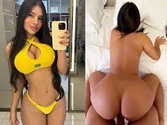 Jonge influencer +18 op handen en voeten in zijn kont