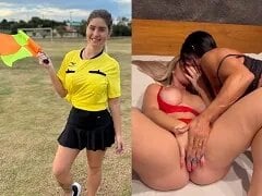 Brasileirão voetbalscheidsrechter heeft seks met haar schoonzus en haar man filmt alles