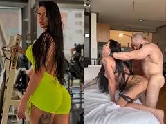 Getrouwde vrouw uit Blumenau ontdekt dat de vriend van haar man een show opvoert en neukt hem wild
