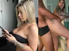 Carioca blonde DJ neukt op haar balkon om 2 uur ‘s nachts